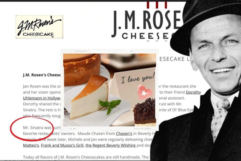 J.M. Rosen Cheesecake